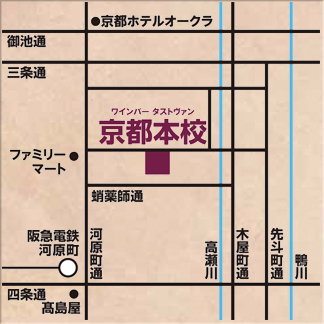 井上塾京都本校地図